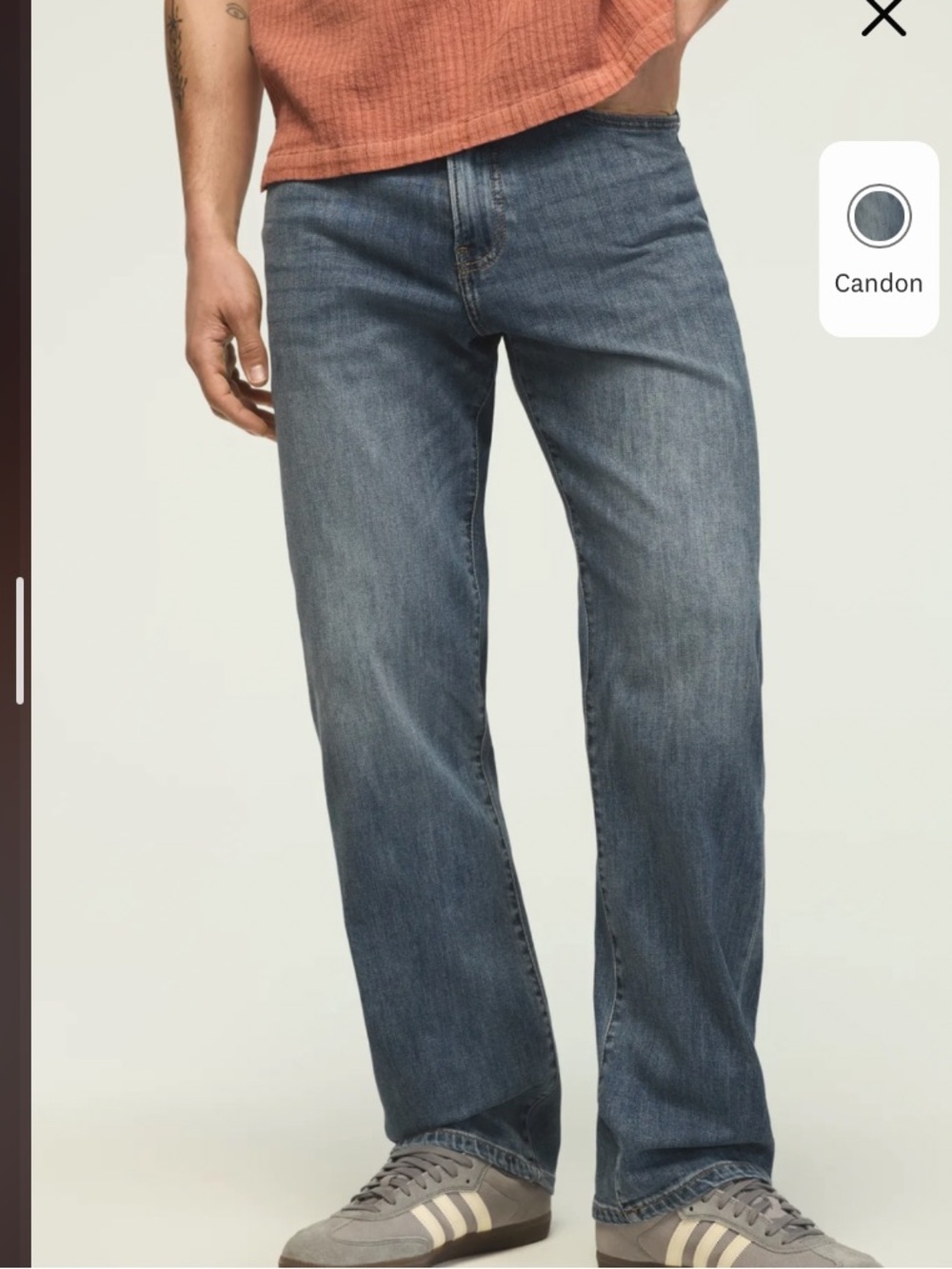 Lucky Brand Relaxed Straight Jeans in Medium Blue Wash